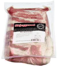 Svin Spareribs Rå Naturell Ca 1kg 3/krt Skj