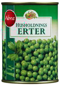 Husholdningserter 410g Nora