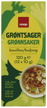 Coop Grønnsaksbuljong 12stk 120g