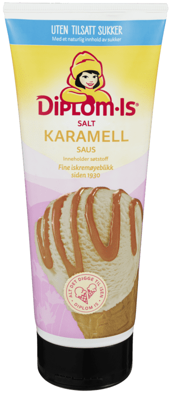 Diplom-Is Salt Karamellsaus uten Sukker 275g