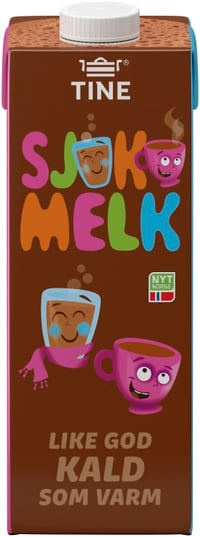 Sjokomelk 1l Tine