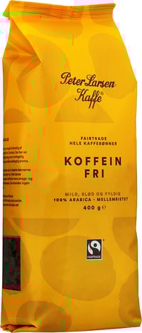 Peter Larsen Koffeinfri Kaffe Hele Bønner 400g