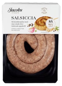 Salsiccia Rå 295g A.Idsøe/Jacobs Utvalgte