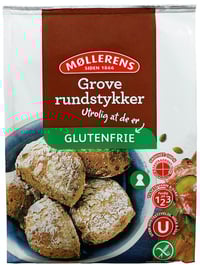 Grove Rundstykker, bakemiks Glutenfrie, 405 g
