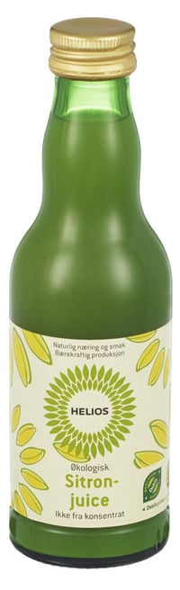 Helios Sitronjuice 200ml Økologisk