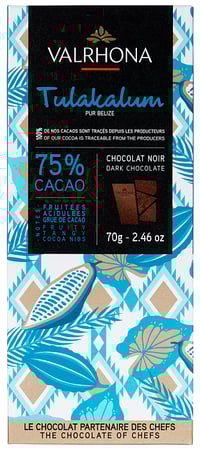 Mørk Sjokolade 75% Tulakalum 70g Valrhona