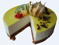 Ostekake Sitron 8p 1,1kg Nøtterø Bakeri