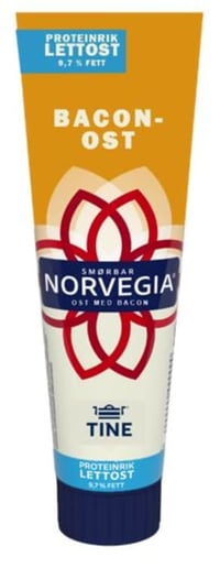 Norvegia Smøreost Bacon Lett 165g Tine