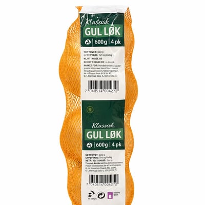Klassisk gul løk