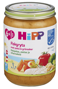 HiPP Fiskegryte med Pasta/Grønnsaker 6md