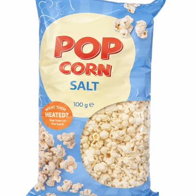 Saltede popcorn