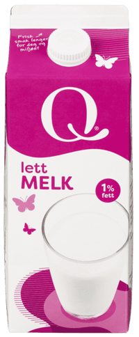 Q Lettmelk 1% 1,75l