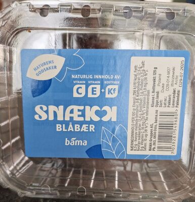 Snækk Blåbær