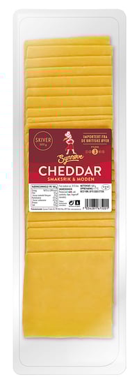 Synnøve Cheddar Skivet 500g