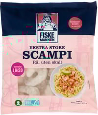 Scampi Asc Rå u/ Skall 16/20 400g Fm