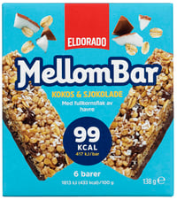 Mellombar Kokos&Sjokolade 138g Eldorado