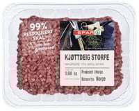 Kjøttdeig Storfe Magrere 10% 600g Spar