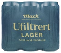 Mack Lager Ufiltrert 0,5lx6 boks