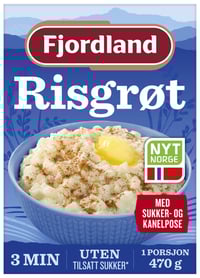 Risgrøt Sukker&Kanel 470g Fjordland