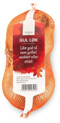 Løk Gul 2stk 450g Strømpe