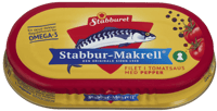 Stabburet Makrellfilet i tomatsaus med pepper 170g