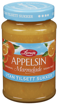 Lerum Appelsin uten sukker 435g