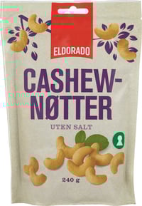 Cashewnøtter 240g Tørristet Naturell Eldorado