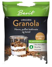 Berit Nordstrand Granola m/Kanelsmak Glutenfri
