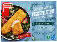 Fiskefilet Lettpanert Foccacia 225g Findus