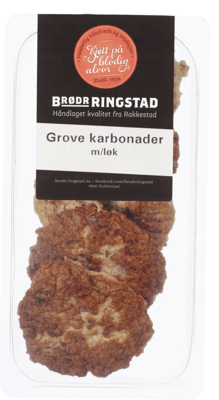 Brødrene Ringstad Grove Karbonader med Løk 270g