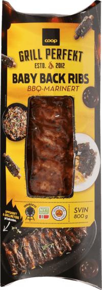 Coop Grill Perfekt Baby Back Ribs av Svin 800g