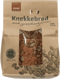 Coop Knekkebrød med Gresskarkjerner 230g