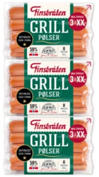 Grillpølser 1320g Storpk Finsbråten