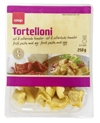 Coop Tortelloni Solmodne Tomater/Scamorza Cheese 250g