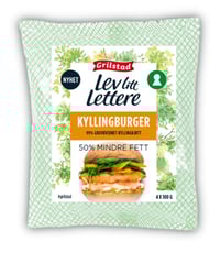 Kyllingburger 4x80g Lev Litt Lettere