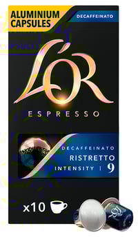 Lor Kaffekaps Ristretto Decaf Utz 10stk