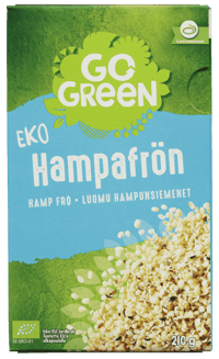 Go Green Go Raw Hampfrø Økologisk 210g
