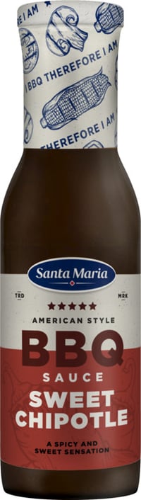 Bbq Sauce Sweet Chipotle 355g Santa Maria