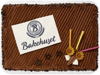 Sjokoladekake m/Bilde 30 Biter 3,4kg Bakehuset