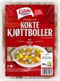 Kjøttboller Kokt 300g Gilde