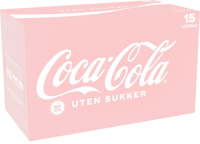 Coca-Cola uten Sukker 15stk x 0,33l, 4,95l