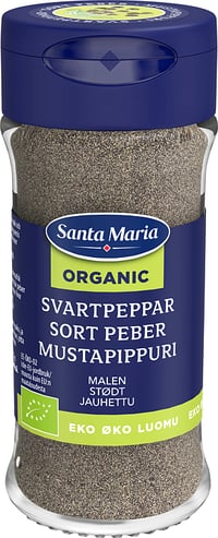 Sort Pepper Malt Økologisk 33g Santa Maria