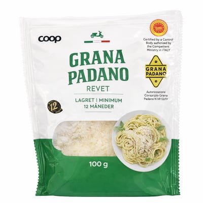 Grana Padano DOP revet ost
