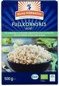 Fullkornsris Kort Økol 500g Kung Markatta
