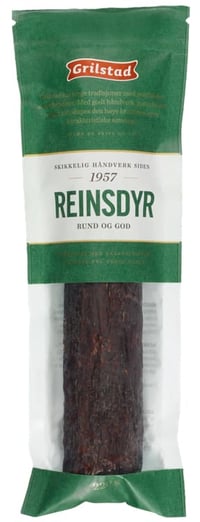 Spekepølse hel Reinsdyr 220g Grilstad