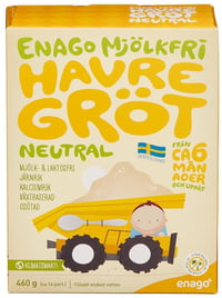 Melkefri Havregrøt Naturell Fra 6 mnd, 460 g