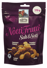 Den Lille Nøttefabrikk Nøtti Frutti Salt&Søtt 170g