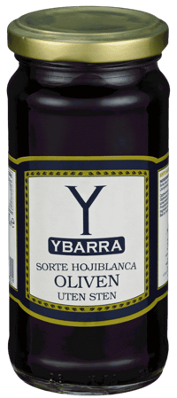 Ybarra Sort Oliven uten Sten 230g