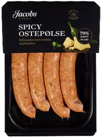 Spicy Ostepølse 260g A.Idsøe/Jacobs Utvalgte
