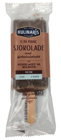 Sjokolade m/Sjokoladetrekk Pinneis 75 ml Kulinaris